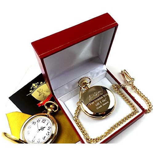 Frank Sinatra Pocket Watch With Autograph And Quote Frank Sinatra Pocket Watch With Autograph And Quote